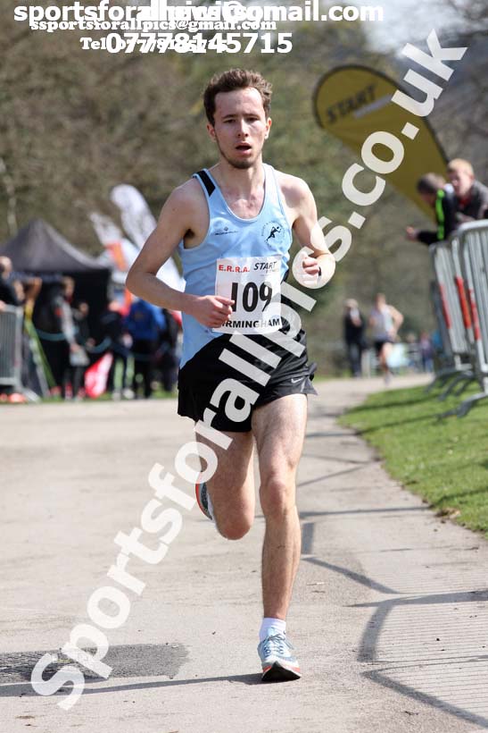Mens under-17s 5k road race, 2018 ERRA Under-17s and Under-15s 5k Champs, Sutton Coldfield. Photo: David T. Hewitson/Sports for All Pics